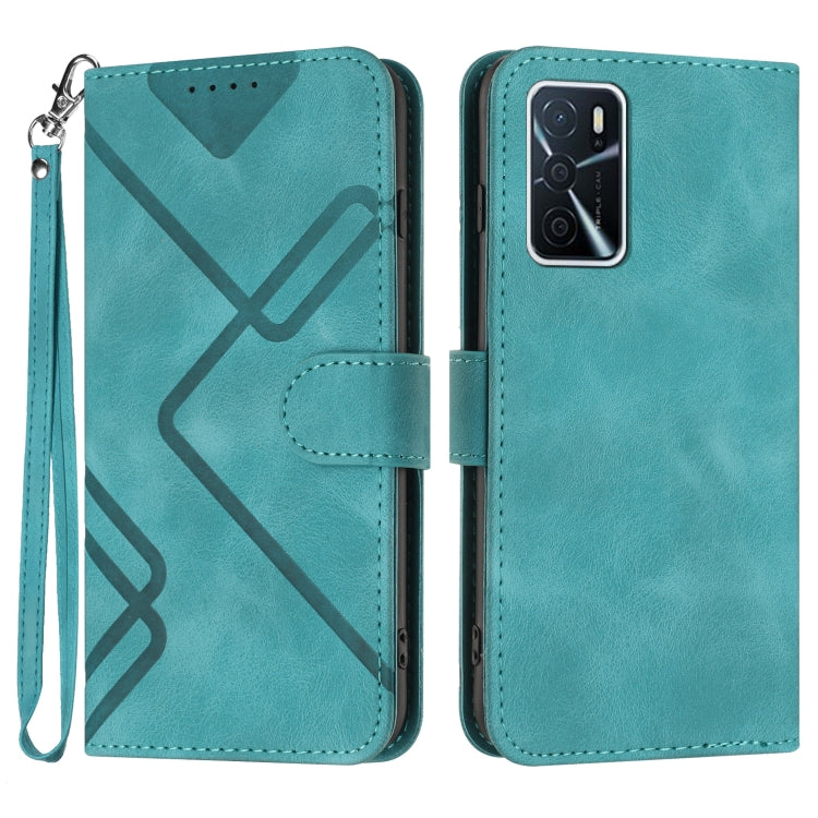 Line Pattern Skin Feel Leather Phone Case, For OPPO Reno8 5G, For OPPO A36 / A76 / A96 / K10 4G, For OPPO Reno6 Z 5G/Reno5 F/Reno5 Lite, For OPPO A16, For OPPO A16 4G/A55 5G/A53s 5G, For OPPO Reno6 Pro+ 5G, For OPPO A94 4G/A95 5G/Reno5 Z               ...