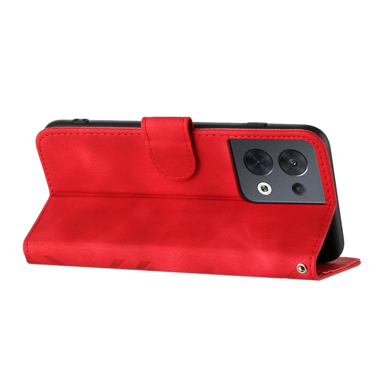Line Pattern Skin Feel Leather Phone Case, For OPPO Reno8 5G, For OPPO A36 / A76 / A96 / K10 4G, For OPPO Reno6 Z 5G/Reno5 F/Reno5 Lite, For OPPO A16, For OPPO A16 4G/A55 5G/A53s 5G, For OPPO Reno6 Pro+ 5G, For OPPO A94 4G/A95 5G/Reno5 Z               ...