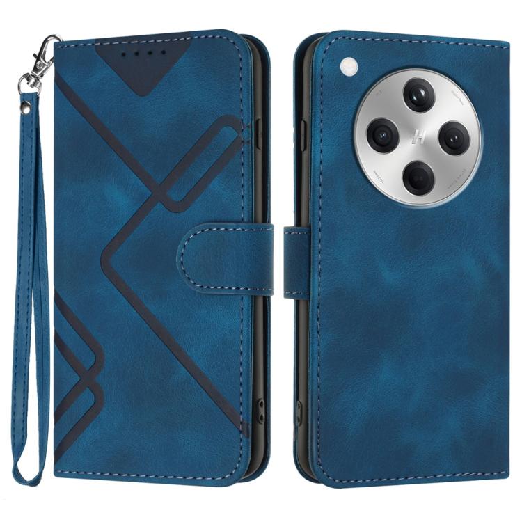 Line Pattern Skin Feel Leather Phone Case, For OPPO K13 5G, For OPPO Find X8s+, For OPPO Find X8s, For OPPO Find X8 Ultra, For OPPO A5 Pro 5G, For OPPO Reno13 F 4G / 5G, For OPPO Find X8, For OPPO Reno12 Global