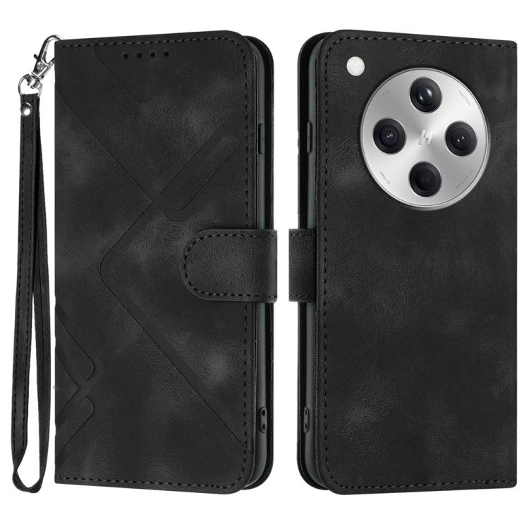 Line Pattern Skin Feel Leather Phone Case, For OPPO K13 5G, For OPPO Find X8s+, For OPPO Find X8s, For OPPO Find X8 Ultra, For OPPO A5 Pro 5G, For OPPO Reno13 F 4G / 5G, For OPPO Find X8, For OPPO Reno12 Global