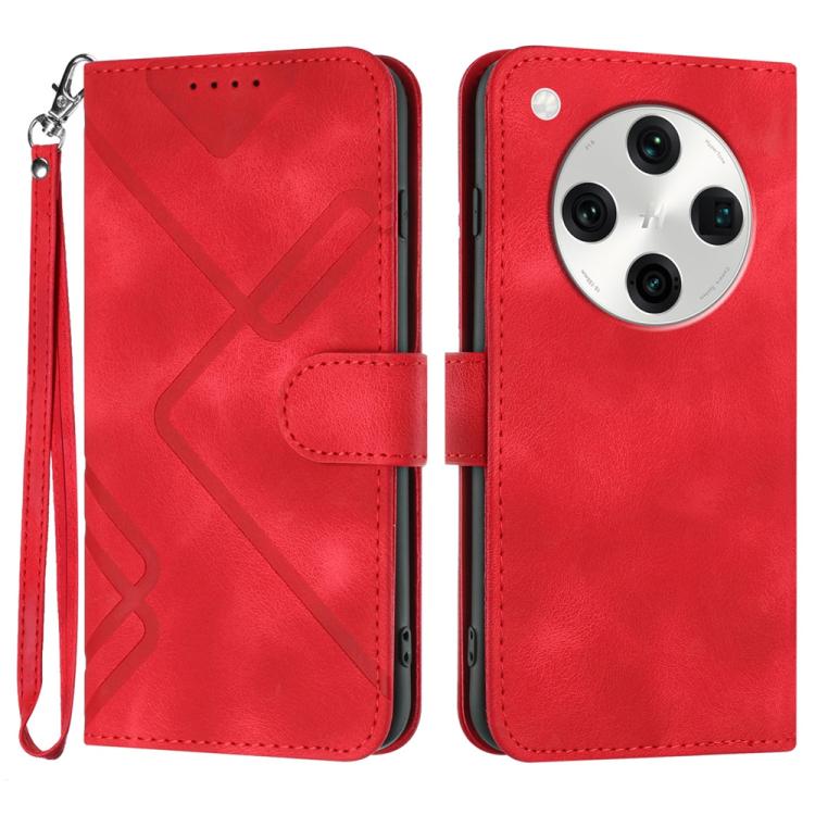 Line Pattern Skin Feel Leather Phone Case, For OPPO A60, For OPPO Reno11 F / F25 Pro, For OPPO A38 /  A18, For OPPO Find X8 Pro, For OPPO A78 5G / A1x, For OPPO Reno8 T 4G, For OPPO Find X6 Pro, For OPPO Find X6