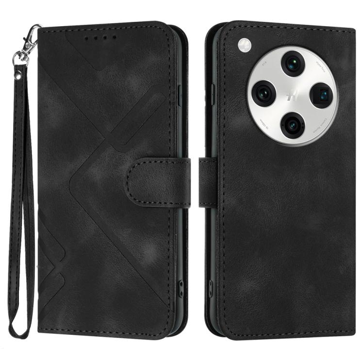 Line Pattern Skin Feel Leather Phone Case, For OPPO A60, For OPPO Reno11 F / F25 Pro, For OPPO A38 /  A18, For OPPO Find X8 Pro, For OPPO A78 5G / A1x, For OPPO Reno8 T 4G, For OPPO Find X6 Pro, For OPPO Find X6