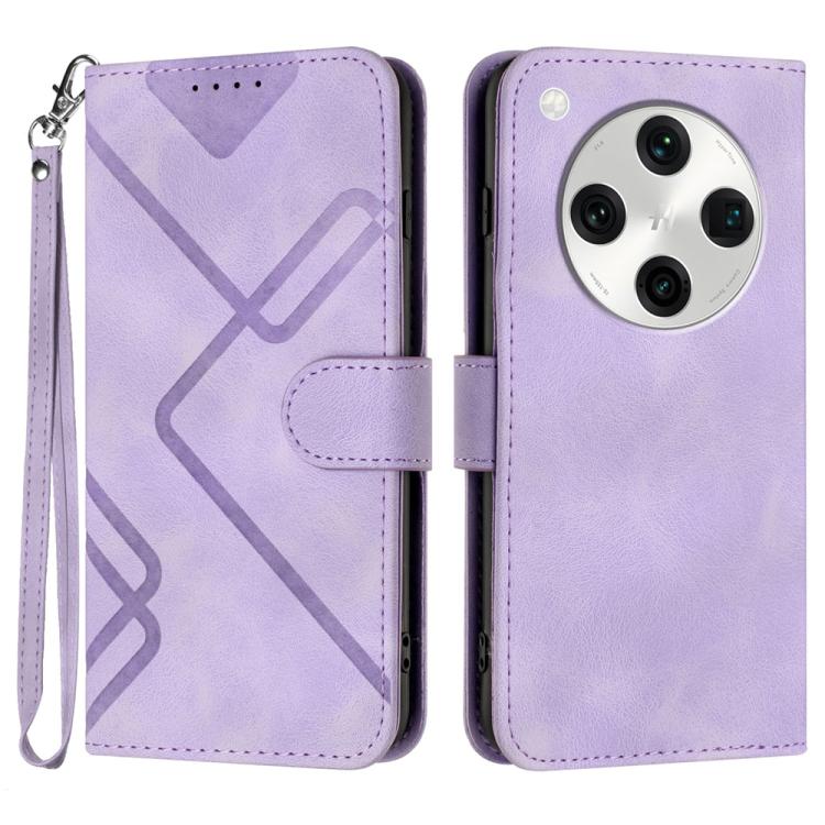Line Pattern Skin Feel Leather Phone Case, For OPPO A60, For OPPO Reno11 F / F25 Pro, For OPPO A38 /  A18, For OPPO Find X8 Pro, For OPPO A78 5G / A1x, For OPPO Reno8 T 4G, For OPPO Find X6 Pro, For OPPO Find X6