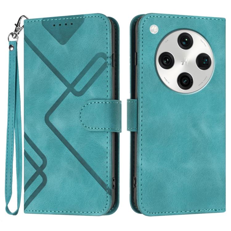 Line Pattern Skin Feel Leather Phone Case, For OPPO A60, For OPPO Reno11 F / F25 Pro, For OPPO A38 /  A18, For OPPO Find X8 Pro, For OPPO A78 5G / A1x, For OPPO Reno8 T 4G, For OPPO Find X6 Pro, For OPPO Find X6