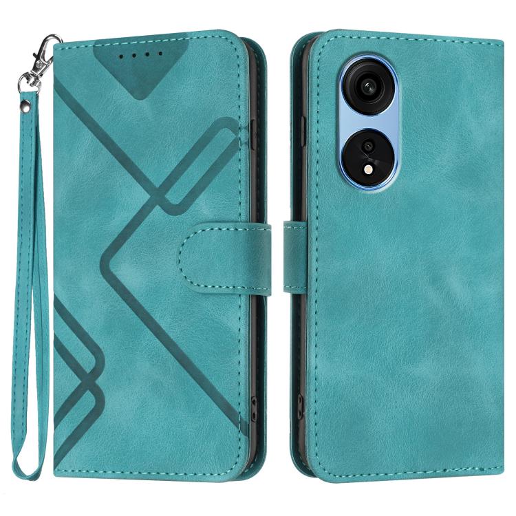 Line Pattern Skin Feel Leather Phone Case, For OPPO A1 Pro / Reno8 T 5G Global, For OPPO A77 4G Global, For OPPO A98 5G, For OPPO A17, For OPPO A57e 4G Global/A57s 4G Global, For OPPO A57s 4G/A77 5G/A57 5G, For OPPO A57 5G/A77 5G/A57 4G Global         ...