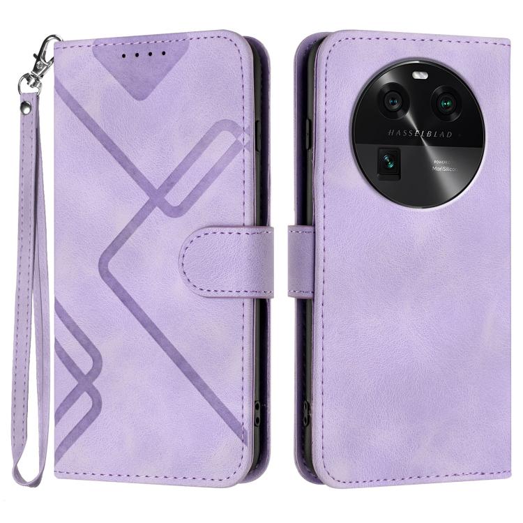 Line Pattern Skin Feel Leather Phone Case, For OPPO A60, For OPPO Reno11 F / F25 Pro, For OPPO A38 /  A18, For OPPO Find X8 Pro, For OPPO A78 5G / A1x, For OPPO Reno8 T 4G, For OPPO Find X6 Pro, For OPPO Find X6