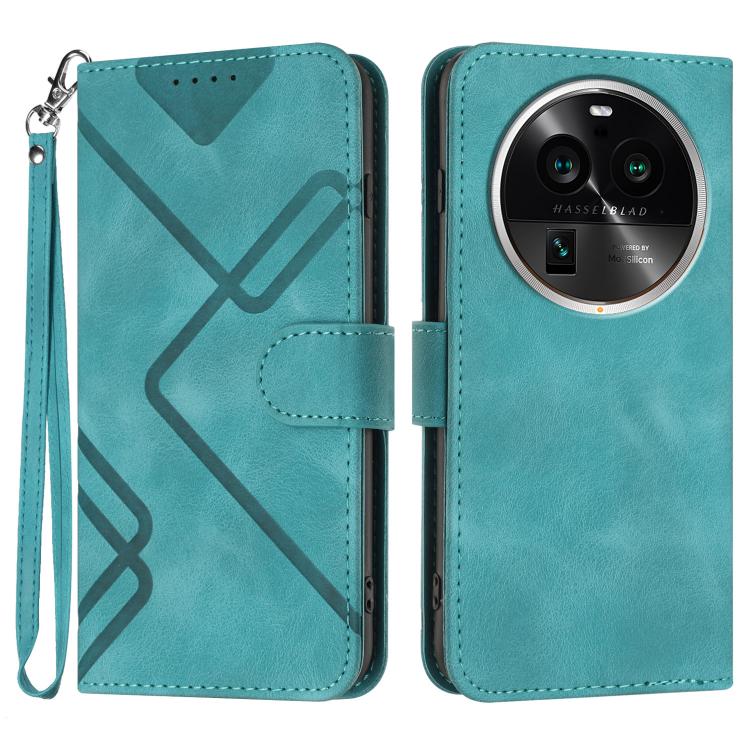 Line Pattern Skin Feel Leather Phone Case, For OPPO A60, For OPPO Reno11 F / F25 Pro, For OPPO A38 /  A18, For OPPO Find X8 Pro, For OPPO A78 5G / A1x, For OPPO Reno8 T 4G, For OPPO Find X6 Pro, For OPPO Find X6