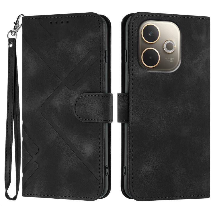 Line Pattern Skin Feel Leather Phone Case, For OPPO K13 5G, For OPPO Find X8s+, For OPPO Find X8s, For OPPO Find X8 Ultra, For OPPO A5 Pro 5G, For OPPO Reno13 F 4G / 5G, For OPPO Find X8, For OPPO Reno12 Global