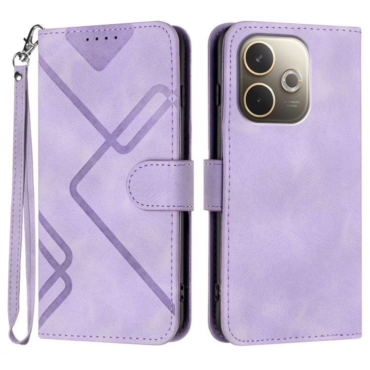Line Pattern Skin Feel Leather Phone Case, For OPPO K13 5G, For OPPO Find X8s+, For OPPO Find X8s, For OPPO Find X8 Ultra, For OPPO A5 Pro 5G, For OPPO Reno13 F 4G / 5G, For OPPO Find X8, For OPPO Reno12 Global