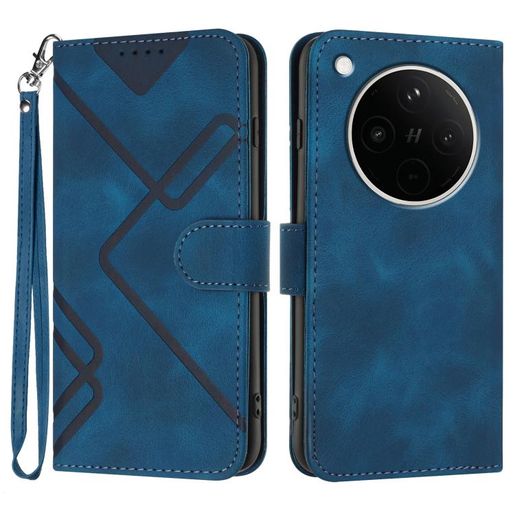 Line Pattern Skin Feel Leather Phone Case, For OPPO K13 5G, For OPPO Find X8s+, For OPPO Find X8s, For OPPO Find X8 Ultra, For OPPO A5 Pro 5G, For OPPO Reno13 F 4G / 5G, For OPPO Find X8, For OPPO Reno12 Global