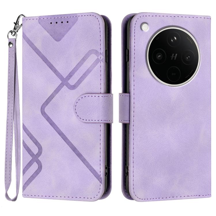 Line Pattern Skin Feel Leather Phone Case, For OPPO K13 5G, For OPPO Find X8s+, For OPPO Find X8s, For OPPO Find X8 Ultra, For OPPO A5 Pro 5G, For OPPO Reno13 F 4G / 5G, For OPPO Find X8, For OPPO Reno12 Global