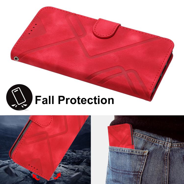 Line Pattern Skin Feel Leather Phone Case, For OPPO Reno15 Pro Max 5G Global, For OPPO Reno15 F 5G Global, For OPPO Reno15 Pro 5G Global, For OPPO Reno15 5G Global, For OPPO Find X9, For OPPO A6 Pro 4G / 5G Global / F31 5G, For OPPO F31 Pro+ 5G / A6 GT...
