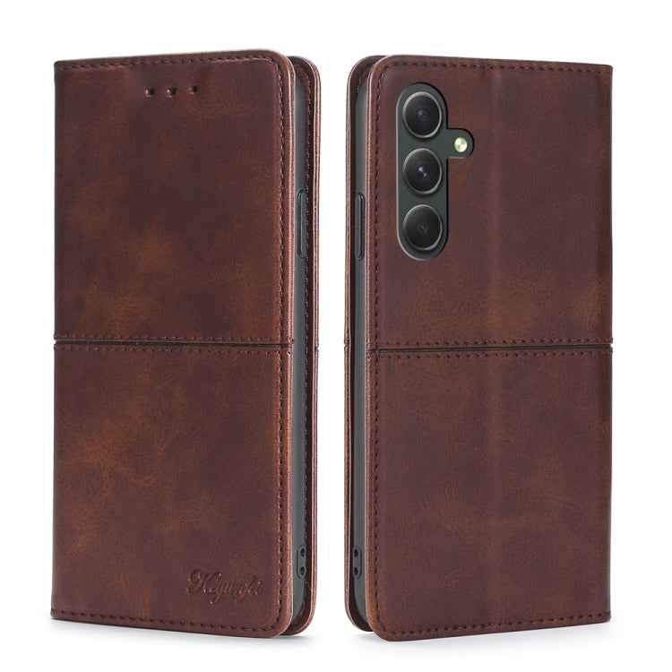Cow Texture Magnetic Leather Phone Case, For Samsung Galaxy M55 5G, For Samsung Galaxy M15 5G, For Samsung Galaxy Xcover 7 5G, For Samsung Galaxy S24 Ultra 5G, For Samsung Galaxy S24+ 5G, For Samsung Galaxy S24 5G, For Samsung Galaxy F14 5G            ...