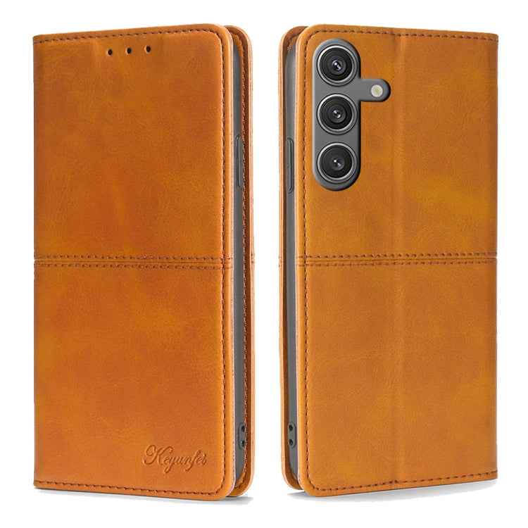 Cow Texture Magnetic Leather Phone Case, For Samsung Galaxy M55 5G, For Samsung Galaxy M15 5G, For Samsung Galaxy Xcover 7 5G, For Samsung Galaxy S24 Ultra 5G, For Samsung Galaxy S24+ 5G, For Samsung Galaxy S24 5G, For Samsung Galaxy F14 5G            ...