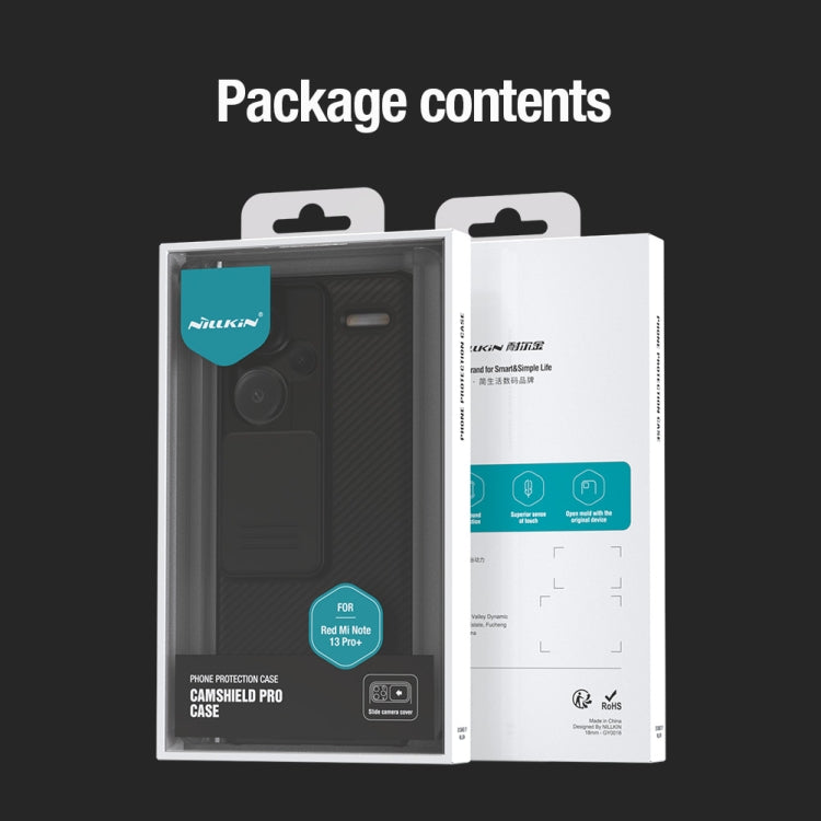 NILLKIN CamShield Pro PC Phone Case, For Xiaomi Redmi Note 13 Pro+ 5G