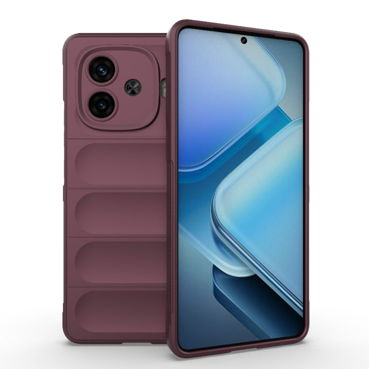 Magic Shield TPU + Flannel Phone Case, For vivo iQOO Z9 Turbo 5G, For vivo Y200E 5G Global / Y100 5G IDN, For vivo iQOO Neo9, For vivo S18E 5G