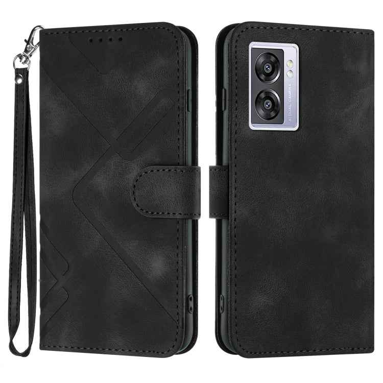 Line Pattern Skin Feel Leather Phone Case, For Realme GT 6 / GT 6T, For Realme C63 / C61 Global, For Realme  12 Lite / C67 4G Global, For Realme GT5 Pro, For Realme 10 Pro, For Realme 10 Pro+, For Realme 10 4G, For Realme V23