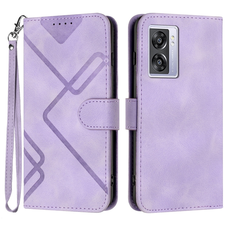 Line Pattern Skin Feel Leather Phone Case, For Realme GT 6 / GT 6T, For Realme C63 / C61 Global, For Realme  12 Lite / C67 4G Global, For Realme GT5 Pro, For Realme 10 Pro, For Realme 10 Pro+, For Realme 10 4G, For Realme V23