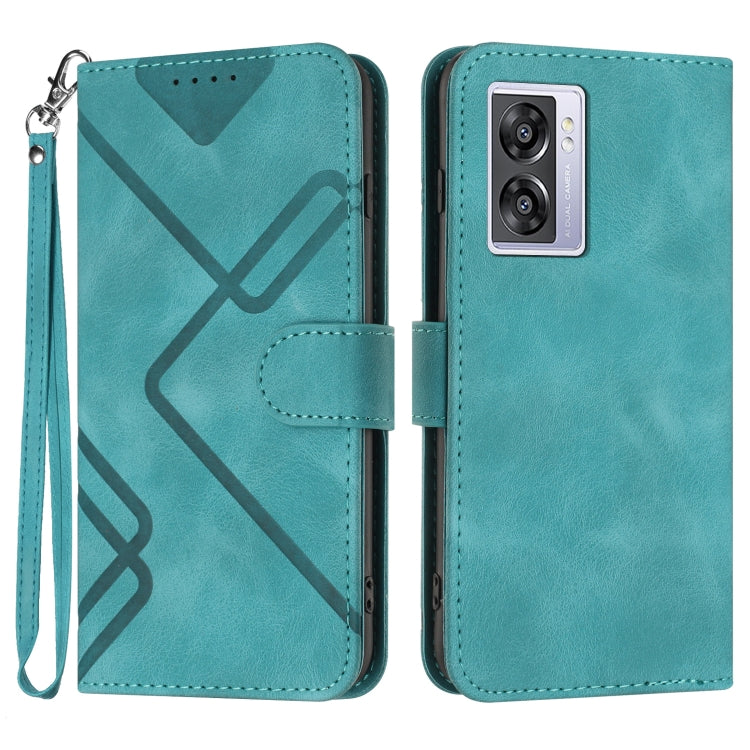 Line Pattern Skin Feel Leather Phone Case, For Realme GT 6 / GT 6T, For Realme C63 / C61 Global, For Realme  12 Lite / C67 4G Global, For Realme GT5 Pro, For Realme 10 Pro, For Realme 10 Pro+, For Realme 10 4G, For Realme V23