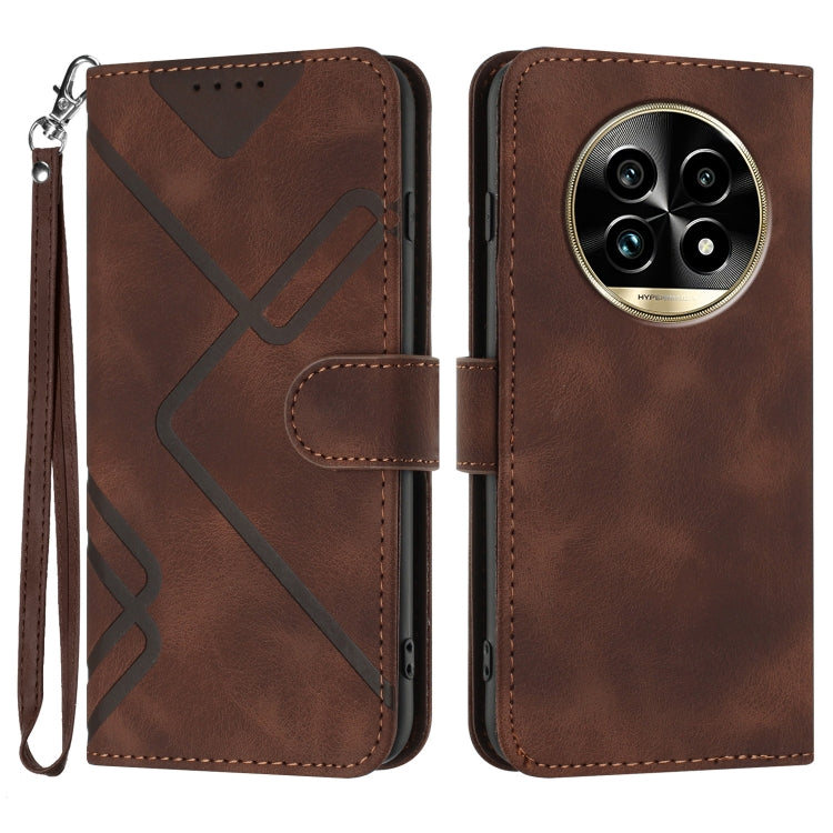 Line Pattern Skin Feel Leather Phone Case, For Realme GT7 Pro, For Realme 13 Pro / 13 Pro+ Global, For Realme GT 6 / GT 6T, For Realme C63 / C61 Global, For Realme  12 Lite / C67 4G Global, For Realme GT5 Pro, For Realme 10 Pro, For Realme 10 Pro+
