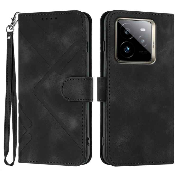 Line Pattern Skin Feel Leather Phone Case, For Realme P3 Ultra 5G, For Realme P3 Pro, For Realme 14 Pro+, For Realme 14 Pro, For Realme 14x Global, For Realme C75 Global, For Realme GT7 Pro, For Realme 13 Pro / 13 Pro+ Global