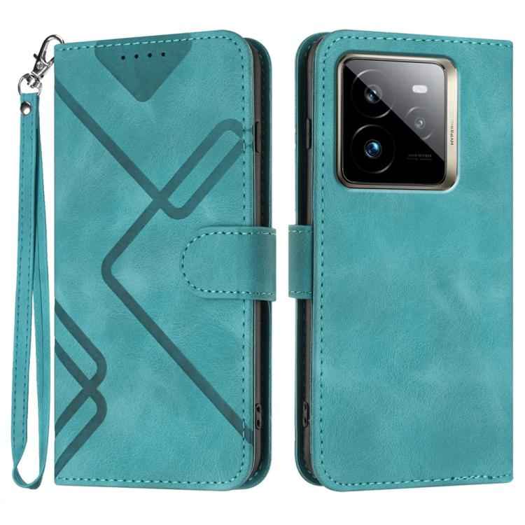 Line Pattern Skin Feel Leather Phone Case, For Realme P3 Ultra 5G, For Realme P3 Pro, For Realme 14 Pro+, For Realme 14 Pro, For Realme 14x Global, For Realme C75 Global, For Realme GT7 Pro, For Realme 13 Pro / 13 Pro+ Global