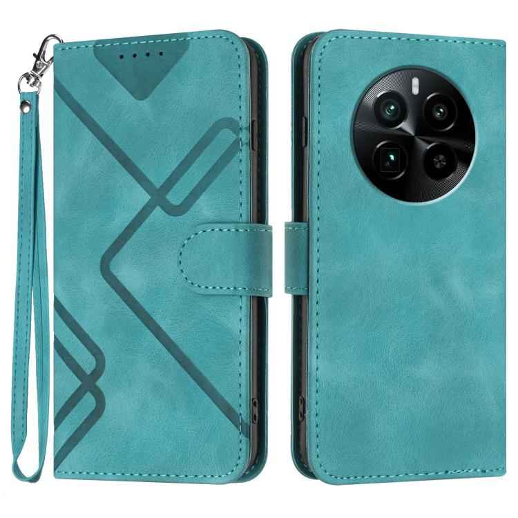 Line Pattern Skin Feel Leather Phone Case, For Realme GT 6 / GT 6T, For Realme C63 / C61 Global, For Realme  12 Lite / C67 4G Global, For Realme GT5 Pro, For Realme 10 Pro, For Realme 10 Pro+, For Realme 10 4G, For Realme V23