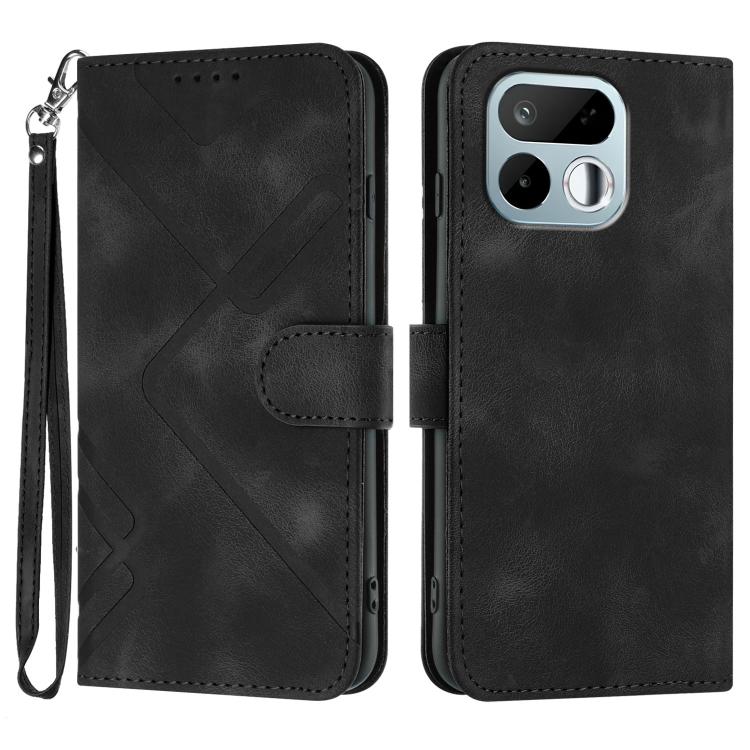 Line Pattern Skin Feel Leather Phone Case, For Realme 16T 5G, For Realme C100 4G, For Realme 15x 5G India / Realme C85 5G, For Realme P4 Pro 5G, For Realme P4 5G, For Realme 15T 5G, For Realme C71 India, For Realme 15 5G / Realme 15 Pro 5G