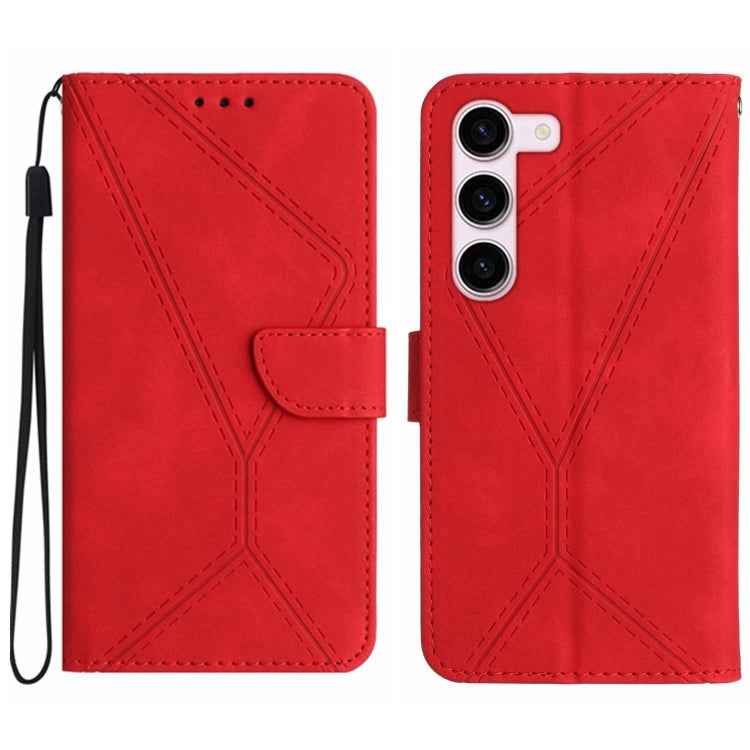 Stitching Embossed Leather Phone Case, For Samsung Galaxy S23 5G, For Samsung Galaxy S23 Ultra 5G, For Samsung Galaxy S22 5G, For Samsung Galaxy S22+ 5G, For Samsung Galaxy S22 Ultra 5G, For Samsung Galaxy S21 5G, For Samsung Galaxy S21 FE 5G          ...