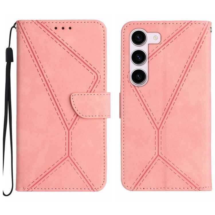 Stitching Embossed Leather Phone Case, For Samsung Galaxy S23 5G, For Samsung Galaxy S23 Ultra 5G, For Samsung Galaxy S22 5G, For Samsung Galaxy S22+ 5G, For Samsung Galaxy S22 Ultra 5G, For Samsung Galaxy S21 5G, For Samsung Galaxy S21 FE 5G          ...