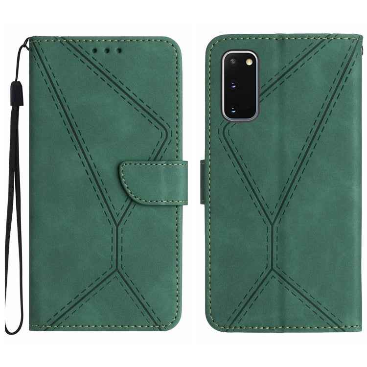 Stitching Embossed Leather Phone Case, For Samsung Galaxy S21 Ultra 5G, For Samsung Galaxy S20, For Samsung Galaxy S20+, For Samsung Galaxy S20 Ultra, For Samsung Galaxy S20 FE, For Samsung Galaxy S10, For Samsung Galaxy S10+, For Samsung Galaxy Note20