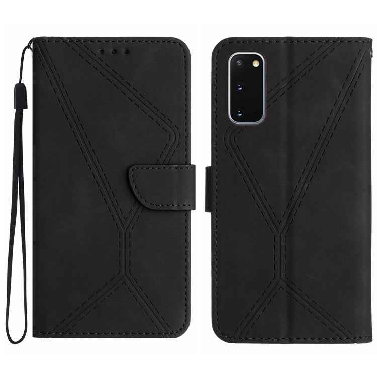 Stitching Embossed Leather Phone Case, For Samsung Galaxy S21 Ultra 5G, For Samsung Galaxy S20, For Samsung Galaxy S20+, For Samsung Galaxy S20 Ultra, For Samsung Galaxy S20 FE, For Samsung Galaxy S10, For Samsung Galaxy S10+, For Samsung Galaxy Note20