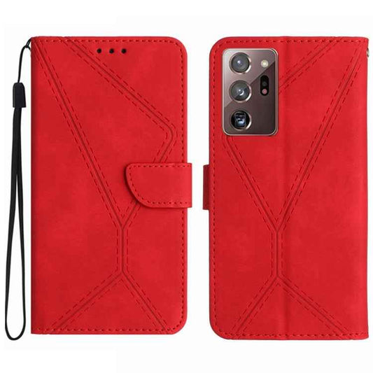 Stitching Embossed Leather Phone Case, For Samsung Galaxy Note20 Ultra, For Samsung Galaxy Note10+, For Samsung Galaxy A03 164mm, For Samsung Galaxy A03 166mm, For Samsung Galaxy A03s 165.8mm, For Samsung Galaxy A03s 166mm                              ...
