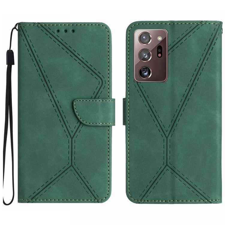 Stitching Embossed Leather Phone Case, For Samsung Galaxy Note20 Ultra, For Samsung Galaxy Note10+, For Samsung Galaxy A03 164mm, For Samsung Galaxy A03 166mm, For Samsung Galaxy A03s 165.8mm, For Samsung Galaxy A03s 166mm                              ...