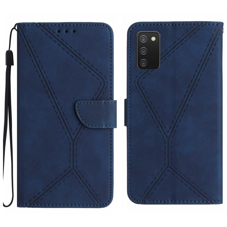Stitching Embossed Leather Phone Case, For Samsung Galaxy Note20 Ultra, For Samsung Galaxy Note10+, For Samsung Galaxy A03 164mm, For Samsung Galaxy A03 166mm, For Samsung Galaxy A03s 165.8mm, For Samsung Galaxy A03s 166mm                              ...
