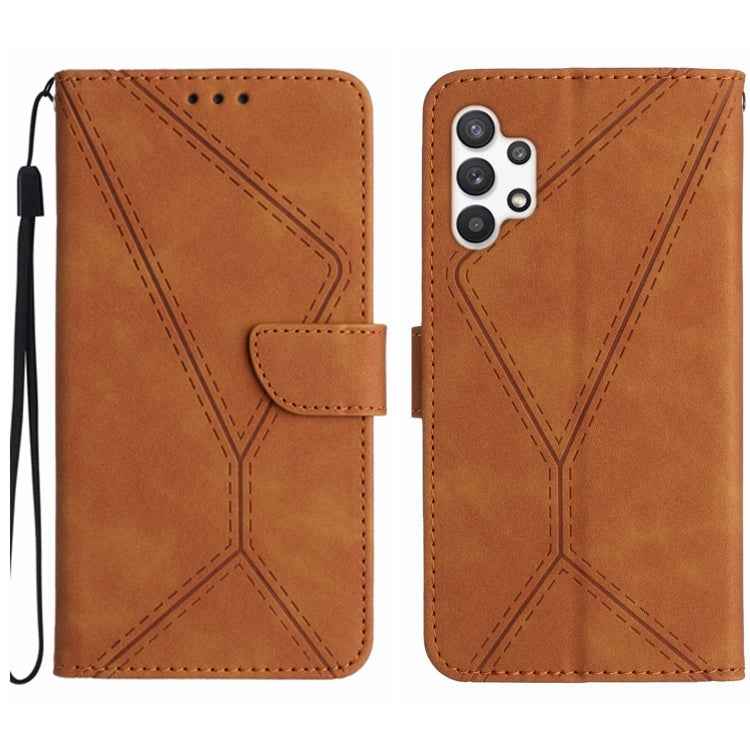 Stitching Embossed Leather Phone Case, For Samsung Galaxy A12 / M12, For Samsung Galaxy A13 4G, For Samsung Galaxy A13 5G / M13 5G, For Samsung Galaxy A14 5G / A14 4G, For Samsung Galaxy A20 / A30, For Samsung Galaxy A20e / A10e, For Samsung Galaxy A22...