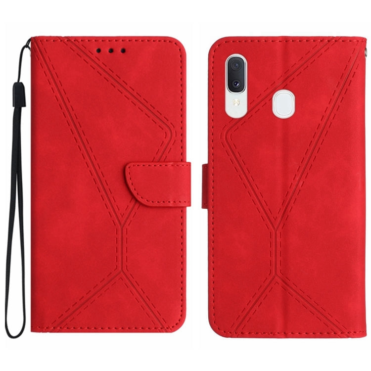 Stitching Embossed Leather Phone Case, For Samsung Galaxy A12 / M12, For Samsung Galaxy A13 4G, For Samsung Galaxy A13 5G / M13 5G, For Samsung Galaxy A14 5G / A14 4G, For Samsung Galaxy A20 / A30, For Samsung Galaxy A20e / A10e, For Samsung Galaxy A22...