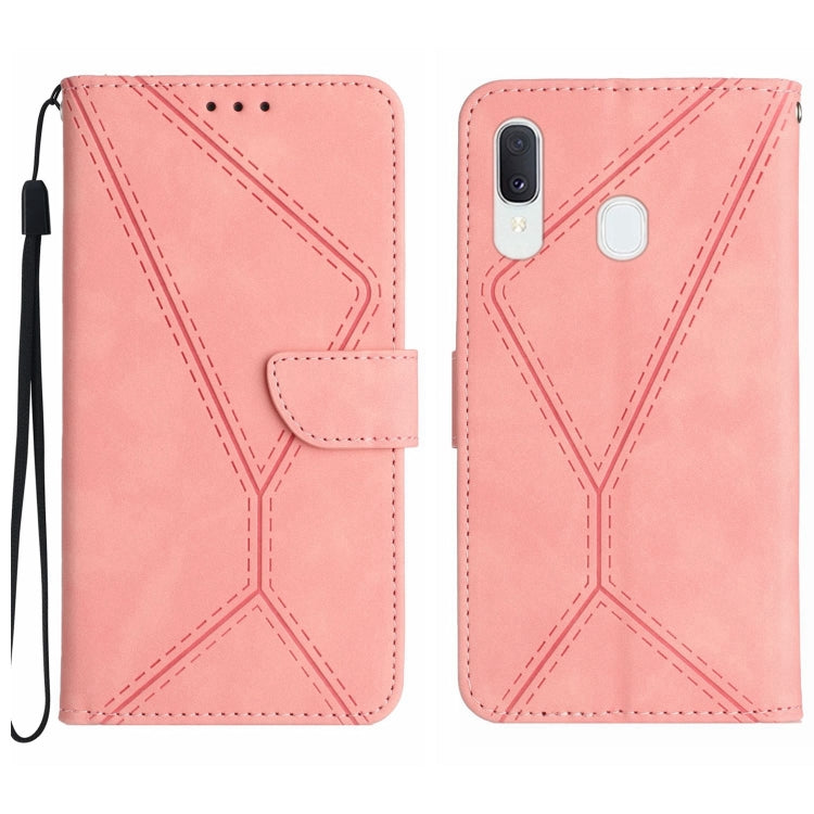Stitching Embossed Leather Phone Case, For Samsung Galaxy A12 / M12, For Samsung Galaxy A13 4G, For Samsung Galaxy A13 5G / M13 5G, For Samsung Galaxy A14 5G / A14 4G, For Samsung Galaxy A20 / A30, For Samsung Galaxy A20e / A10e, For Samsung Galaxy A22...