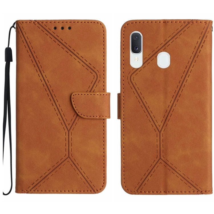 Stitching Embossed Leather Phone Case, For Samsung Galaxy A12 / M12, For Samsung Galaxy A13 4G, For Samsung Galaxy A13 5G / M13 5G, For Samsung Galaxy A14 5G / A14 4G, For Samsung Galaxy A20 / A30, For Samsung Galaxy A20e / A10e, For Samsung Galaxy A22...