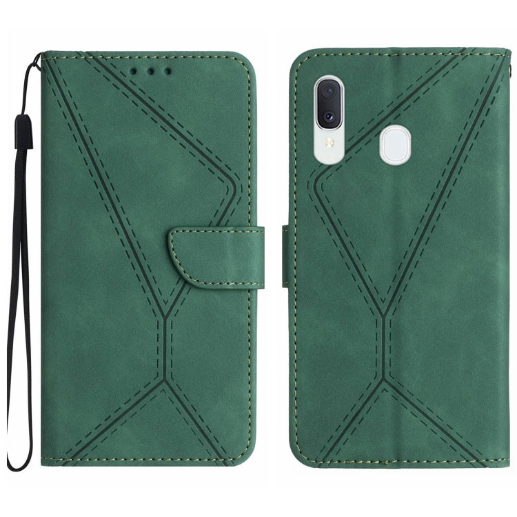 Stitching Embossed Leather Phone Case, For Samsung Galaxy A12 / M12, For Samsung Galaxy A13 4G, For Samsung Galaxy A13 5G / M13 5G, For Samsung Galaxy A14 5G / A14 4G, For Samsung Galaxy A20 / A30, For Samsung Galaxy A20e / A10e, For Samsung Galaxy A22...