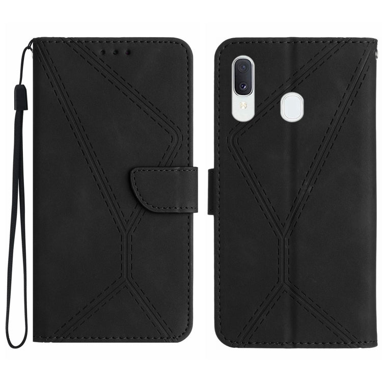 Stitching Embossed Leather Phone Case, For Samsung Galaxy A12 / M12, For Samsung Galaxy A13 4G, For Samsung Galaxy A13 5G / M13 5G, For Samsung Galaxy A14 5G / A14 4G, For Samsung Galaxy A20 / A30, For Samsung Galaxy A20e / A10e, For Samsung Galaxy A22...