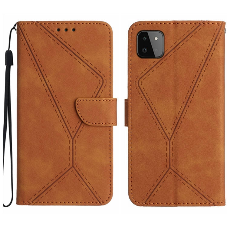 Stitching Embossed Leather Phone Case, For Samsung Galaxy A12 / M12, For Samsung Galaxy A13 4G, For Samsung Galaxy A13 5G / M13 5G, For Samsung Galaxy A14 5G / A14 4G, For Samsung Galaxy A20 / A30, For Samsung Galaxy A20e / A10e, For Samsung Galaxy A22...