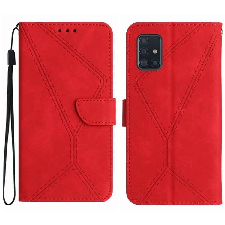 Stitching Embossed Leather Phone Case, For Samsung Galaxy A51 4G, For Samsung Galaxy A51 5G, For Samsung Galaxy A52 / A52s, For Samsung Galaxy A53 5G, For Samsung Galaxy A54 5G, For Samsung Galaxy A70 / A70s, For Samsung Galaxy A71 4G                  ...