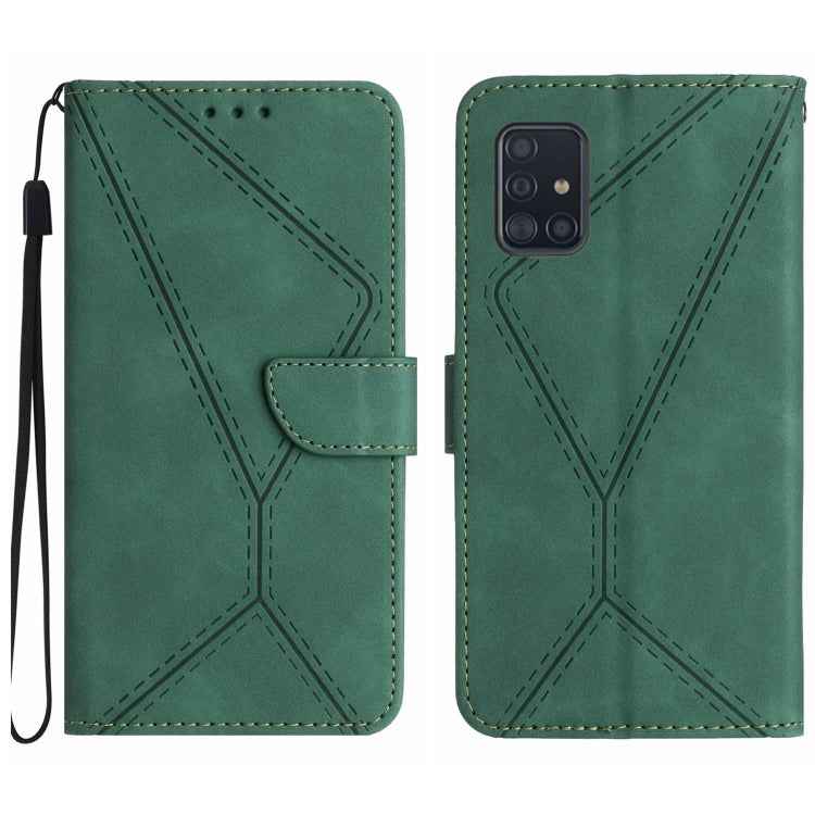 Stitching Embossed Leather Phone Case, For Samsung Galaxy A51 4G, For Samsung Galaxy A51 5G, For Samsung Galaxy A52 / A52s, For Samsung Galaxy A53 5G, For Samsung Galaxy A54 5G, For Samsung Galaxy A70 / A70s, For Samsung Galaxy A71 4G                  ...
