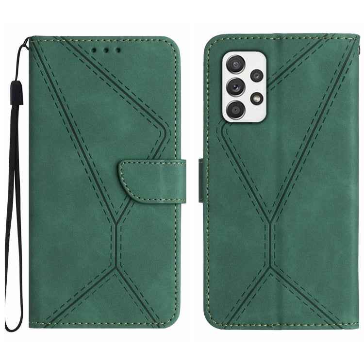 Stitching Embossed Leather Phone Case, For Samsung Galaxy A51 4G, For Samsung Galaxy A51 5G, For Samsung Galaxy A52 / A52s, For Samsung Galaxy A53 5G, For Samsung Galaxy A54 5G, For Samsung Galaxy A70 / A70s, For Samsung Galaxy A71 4G                  ...
