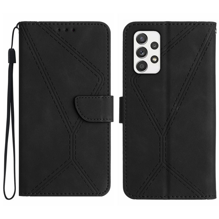Stitching Embossed Leather Phone Case, For Samsung Galaxy A51 4G, For Samsung Galaxy A51 5G, For Samsung Galaxy A52 / A52s, For Samsung Galaxy A53 5G, For Samsung Galaxy A54 5G, For Samsung Galaxy A70 / A70s, For Samsung Galaxy A71 4G                  ...
