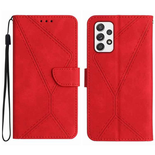 Stitching Embossed Leather Phone Case, For Samsung Galaxy A72 4G/5G, For Samsung Galaxy A73 5G, For Samsung Galaxy F14 5G, For Samsung Galaxy M14 5G, For Samsung Galaxy M33 5G, For Samsung Galaxy M53 5G, For Samsung Galaxy M54 5G