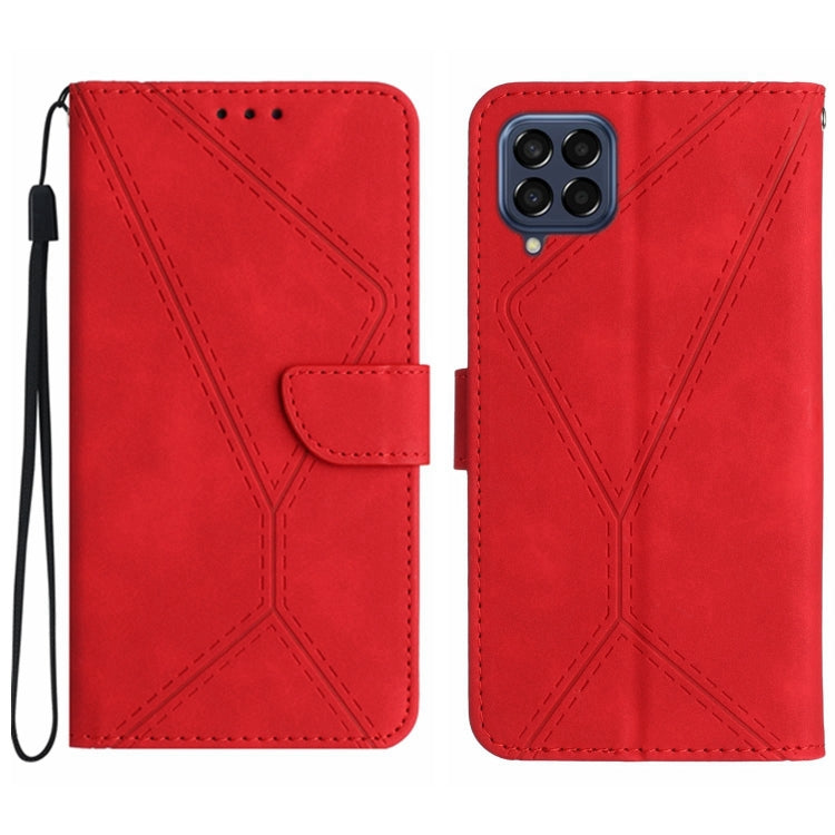 Stitching Embossed Leather Phone Case, For Samsung Galaxy A72 4G/5G, For Samsung Galaxy A73 5G, For Samsung Galaxy F14 5G, For Samsung Galaxy M14 5G, For Samsung Galaxy M33 5G, For Samsung Galaxy M53 5G, For Samsung Galaxy M54 5G