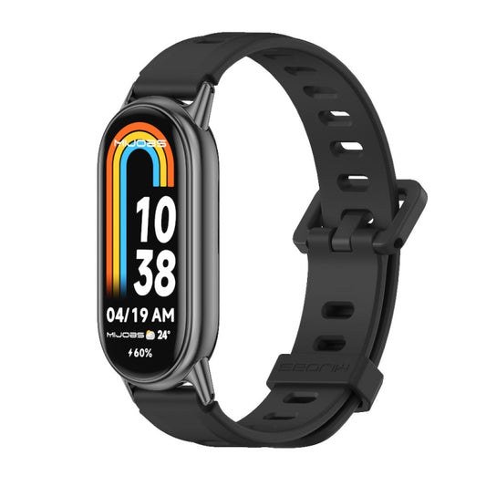 Mijobs Flat Hole Breathable Silicone Watch Band