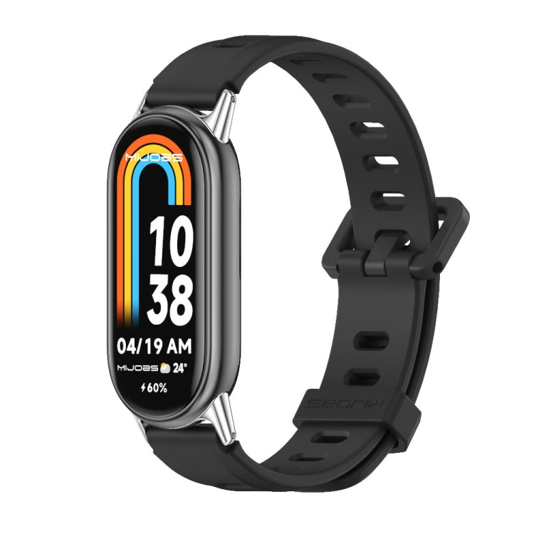 Mijobs Flat Hole Breathable Silicone Watch Band